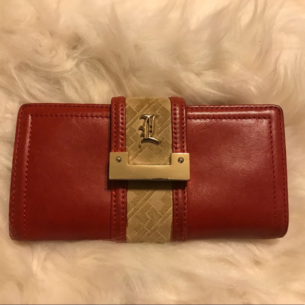 L.A.M.B. Red leather bifold wallet **Reserved